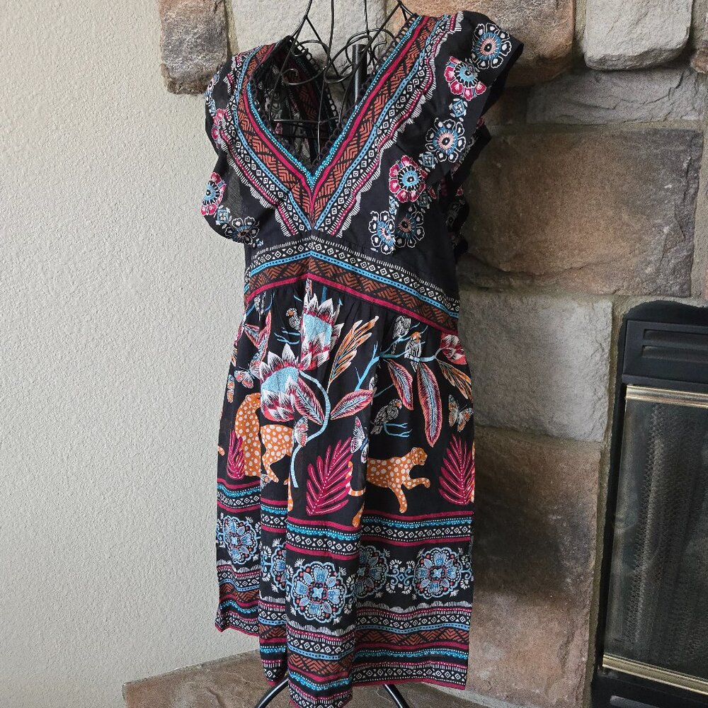 NWT Anthtopologie V-Neck Plunge Tunic Tribal Dress - Picture 6 of 16